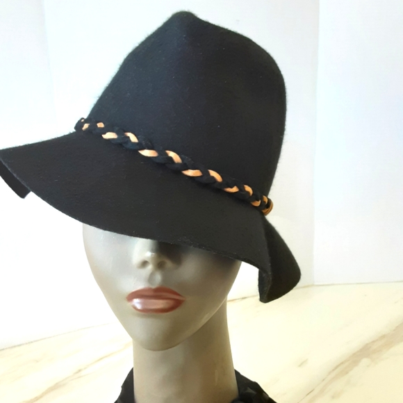NWOT APT. 9 BRAIDED FLOPPY BRIM FEDORA 100% WOOL HAT - Picture 3 of 8
